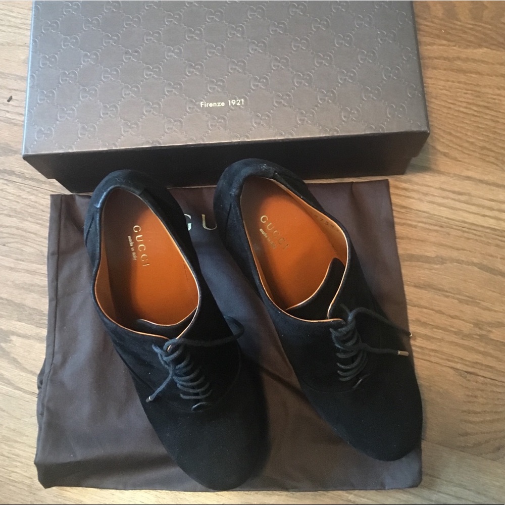 Gucci Suede High Heeled Ankle Boots *Never Worn* - Picture 4 of 6